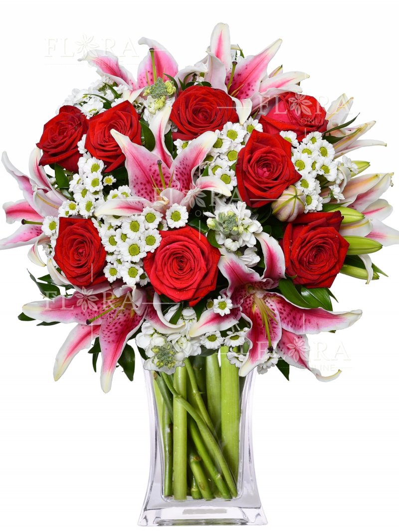 Něžná romantická kytice Bibiana
